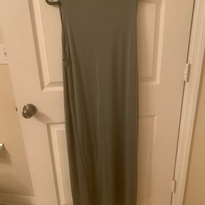 Olive green H&M sleeveless dress.